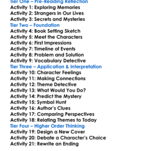 Strangers Dean Koontz Worksheet Activity Booklet