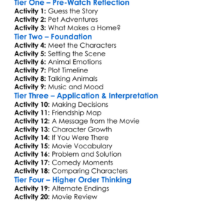 Strays 2023 Worksheet Activity Booklet
