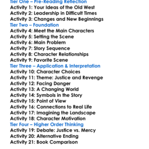 Streets Of Laredo Larry Mcmurtry Worksheet Activity Booklet