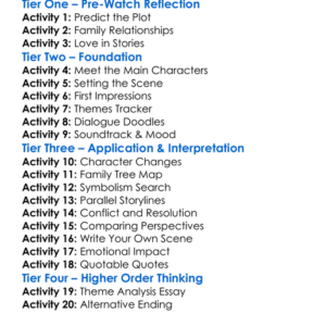 Stuck In Love 2013 Worksheet Activity Booklet