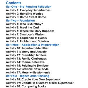 Stuntboy In The Meantime Jason Reynolds Worksheet Activity Booklet