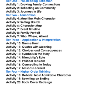 Such A Long Journey Rohinton Mistry Worksheet Activity Booklet