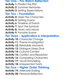 Summer Of 69 2025 Worksheet Activity Booklet