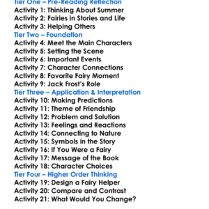 Summer The Yellow Fairy Worksheet Activity Booklet