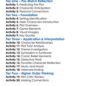 Sunflower 2022 Worksheet Activity Booklet