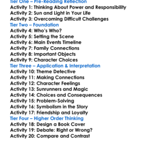 Sunrunners Fire Worksheet Activity Booklet