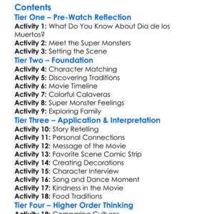 Super Monsters Dia De Los Monsters 2020 Worksheet Activity Booklet