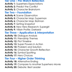 Supermanbatman Apocalypse 2010 Worksheet Activity Booklet