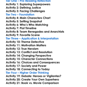 Supernova Marissa Meyer Worksheet Activity Booklet