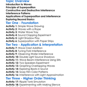 Superposition And Interference Worksheet Activity Booklet