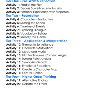 Surveillance 2008 Worksheet Activity Booklet