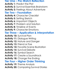 Survival Island 2002 Worksheet Activity Booklet
