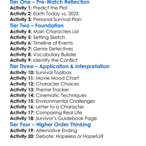 Surviving Earth 2025 Worksheet Activity Booklet
