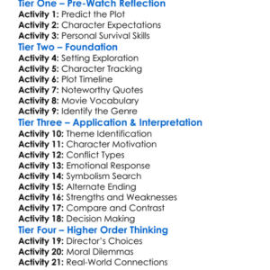 Survivor 2015 Worksheet Activity Booklet