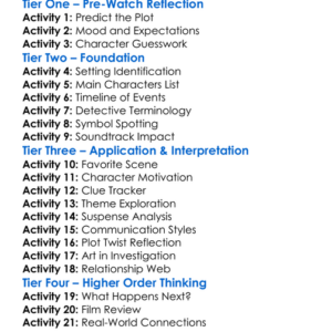 Suspect Zero 2004 Worksheet Activity Booklet
