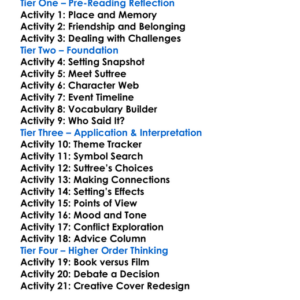 Suttree Cormac Mccarthy Worksheet Activity Booklet