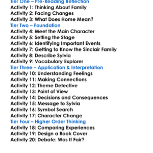 Sylvia Upton Sinclair Worksheet Activity Booklet