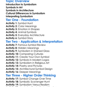 Symbolism In Art And Architecture Worksheet Activity Booklet