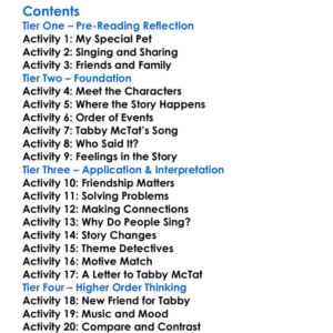 Tabby Mctat Julia Donaldson  Axel Scheffler Worksheet Activity Booklet