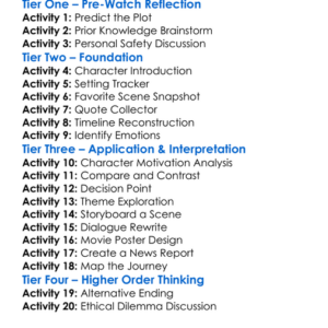 Taken 2008 Worksheet Activity Booklet