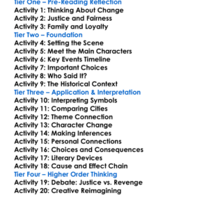 Tale Of Two Cities Charles Dickens Worksheet Activity Booklet