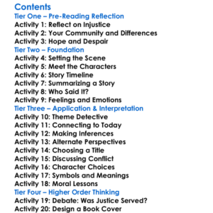 Tales From A Troubled Land Alan Paton Worksheet Activity Booklet