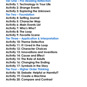 Tales From The Loop Worksheet Activity Booklet