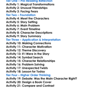 Tales Of The Frog Princess Ed Baker Worksheet Activity Booklet