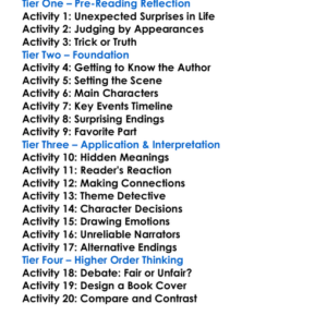 Tales Of The Unexpected Roald Dahl Worksheet Activity Booklet