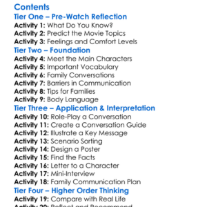 Talking About Sex A Guide For Families 1996 Worksheet Activity Booklet