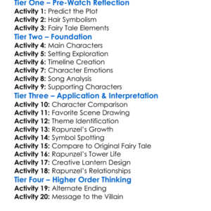 Tangled Worksheet Activity Booklet