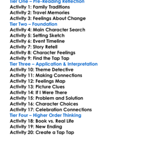 Tap Tap Worksheet Activity Booklet