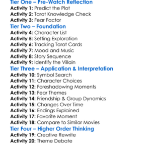 Tarot 2024 Worksheet Activity Booklet