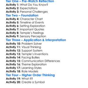 Temple Grandin Worksheet Activity Booklet