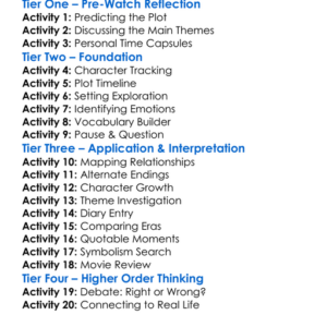 Ten Years Later 2022 Worksheet Activity Booklet