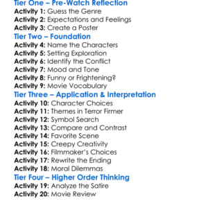 Terror Firmer 1999 Worksheet Activity Booklet