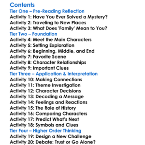 The 39 Clues The Black Circle Rick Riordan  Various Worksheet Activity Booklet