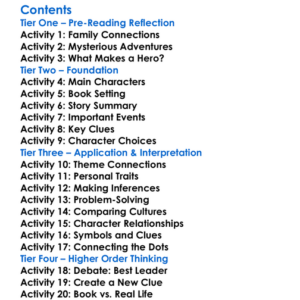 The 39 Clues The Emperors Code Rick Riordan  Various Worksheet Activity Booklet