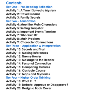 The 39 Clues The Sword Thief Rick Riordan  Various Worksheet Activity Booklet