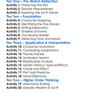 The 5Th Wave 2016 Worksheet Activity Booklet