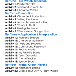 The A-Team 2010 Worksheet Activity Booklet