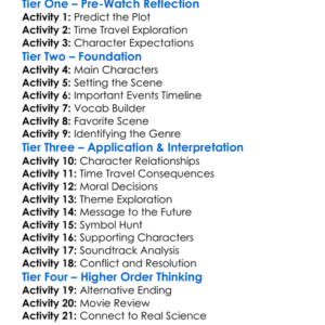 The Adam Project 2022 Worksheet Activity Booklet