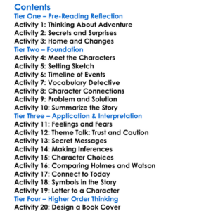 The Adventure Of The Copper Beeches Arthur Conan Doyle Worksheet Activity Booklet