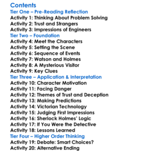 The Adventure Of The Engineers Thumb Arthur Conan Doyle Worksheet Activity Booklet