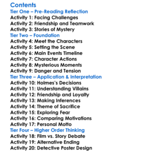 The Adventure Of The Final Problem Arthur Conan Doyle Worksheet Activity Booklet