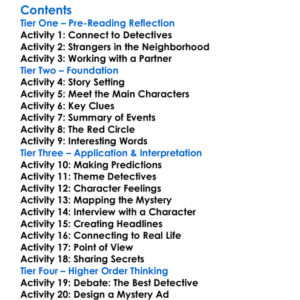 The Adventure Of The Red Circle Arthur Conan Doyle Worksheet Activity Booklet