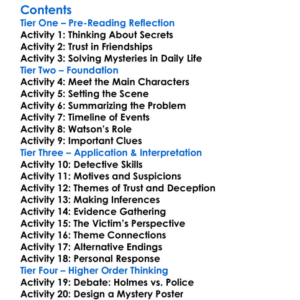 The Adventure Of The Resident Patient Arthur Conan Doyle Worksheet Activity Booklet