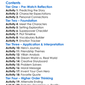 The Adventures Of Sharkboy And Lavagirl 2005 Worksheet Activity Booklet