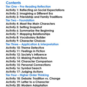 The Age Of Innocence Edith Wharton Worksheet Activity Booklet