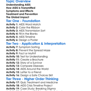 The Aids Crisis Worksheet Activity Booklet